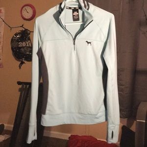 Teal and grey Pink sweater